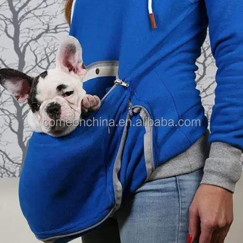 Women High Quality Pet Pouch Hoodie With Kangaroo Pocket Cat Carrier