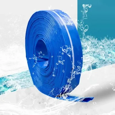 3 Inch Water Pump Discharge Pipe Lay Flat Hoses Outlet Braided Spray Irrigation PVC Layflat Hose