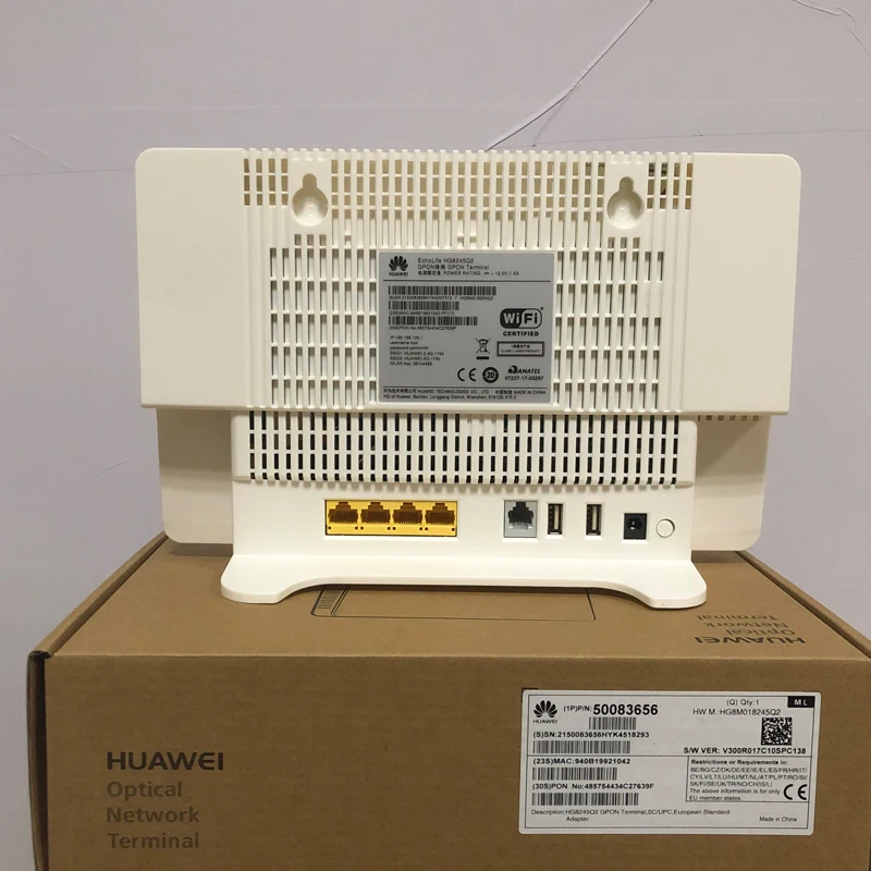 Huawei Hg8245q2 Ont Dual Band 5g Et 2 4g Fiber Router Gpon Onu Hg8245q2 Provide 4 Ge2 Pots1 5837