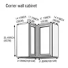 45-81*85*36 cm Corner wall cabinet