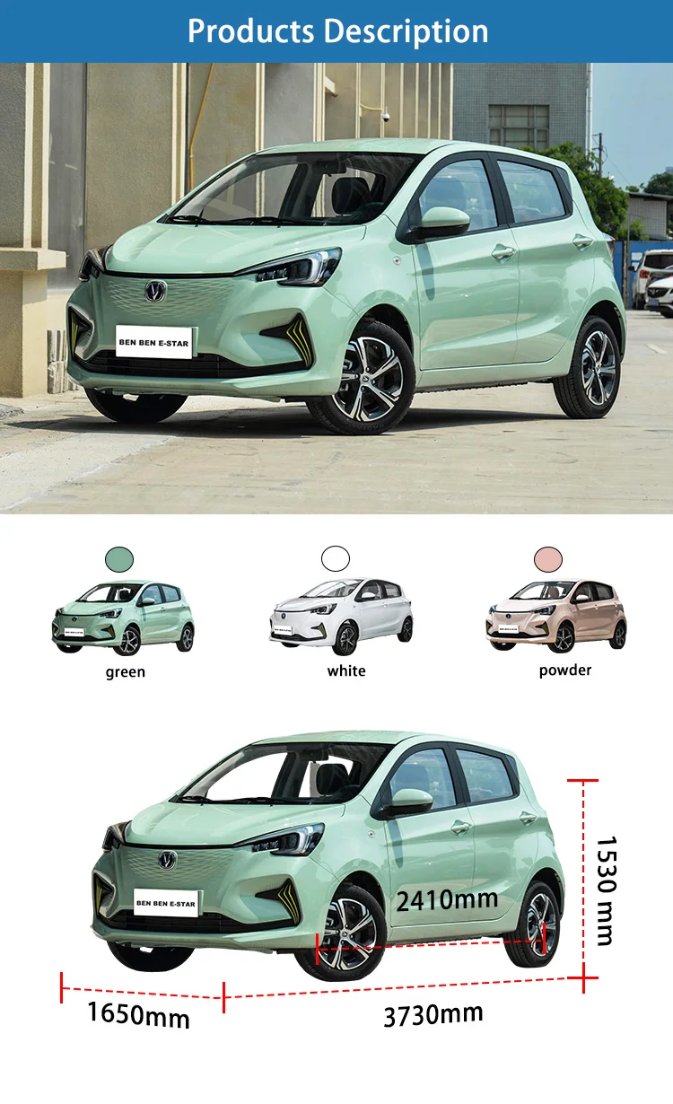China Range New Energy Vehicles Pure Mini Changan Ben Ben E-Star EV Electric Car
