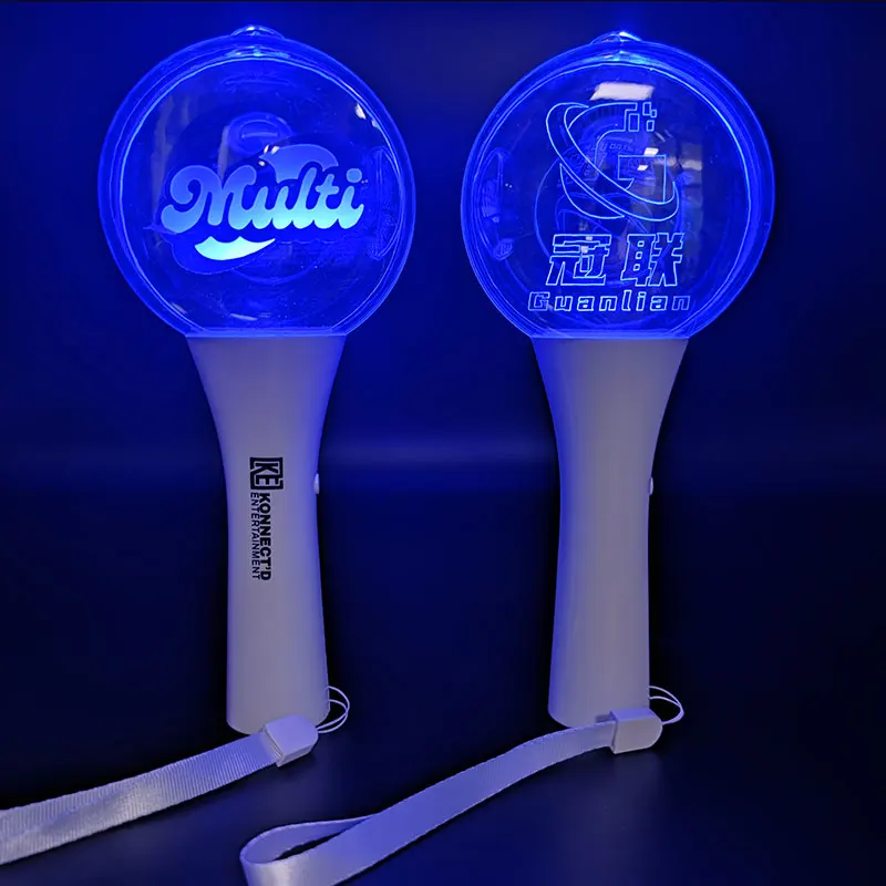 Party Favor Custom Logo Kpop Light Stick LED Glowing Ball Stick for Concert