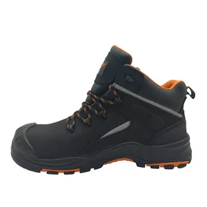 Men's High-Top Four-Season Anti-Smash Anti-Puncture Outdoor Safety Shoes Cross-Border Construction Site Labor Protection Hiking