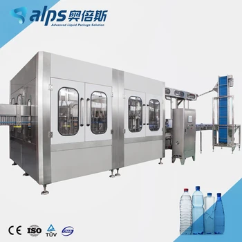 China Price Complete PET Bottling Production Line Automatic Alkaline Mineral Pure 3 in 1 Water Filling Machine Factory