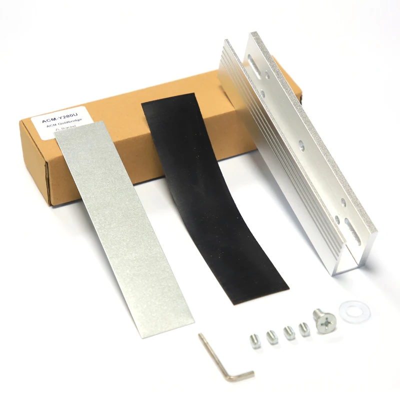 U Bracket for Electromagnetic Lock Frameless Glass Magnetic Lock 300lbs Electric Aluminum U Shape Bracket