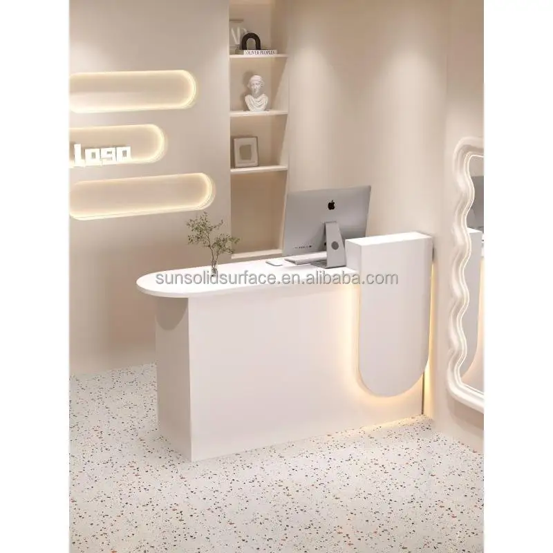 Modern L Shape Corner Cashier Table - Stylish & Durable