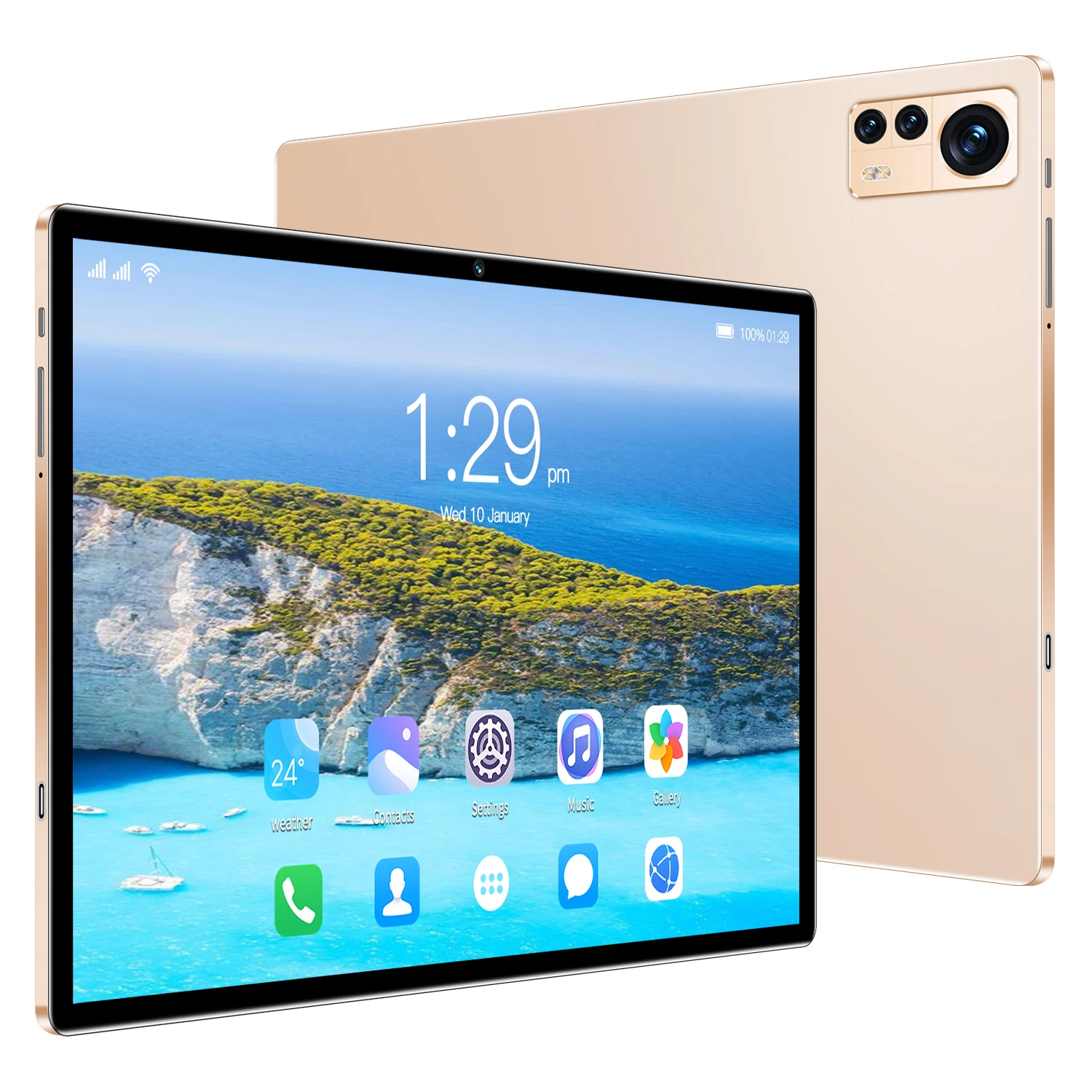 X12 10.1 Inch Android 13 Dual Sim Tablets - 6GB RAM 128GB ROM