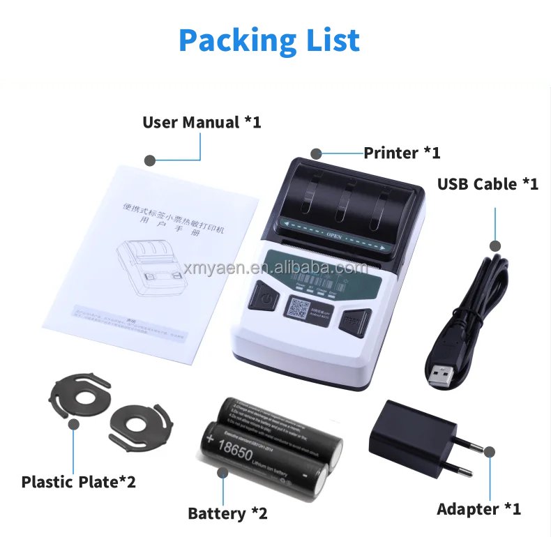 Android Bluetooth Printer Label and Receipt Roll to Roll Machine MP58C2