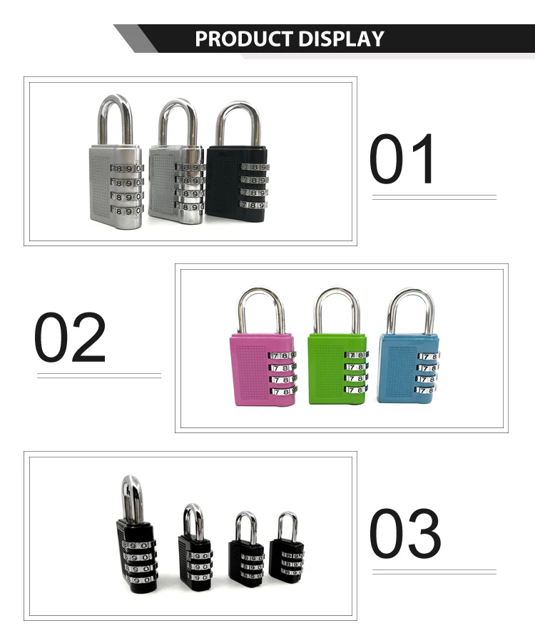 CH-17B 4 Digital Combination Lock Wholesale Resettable Combination Padlock