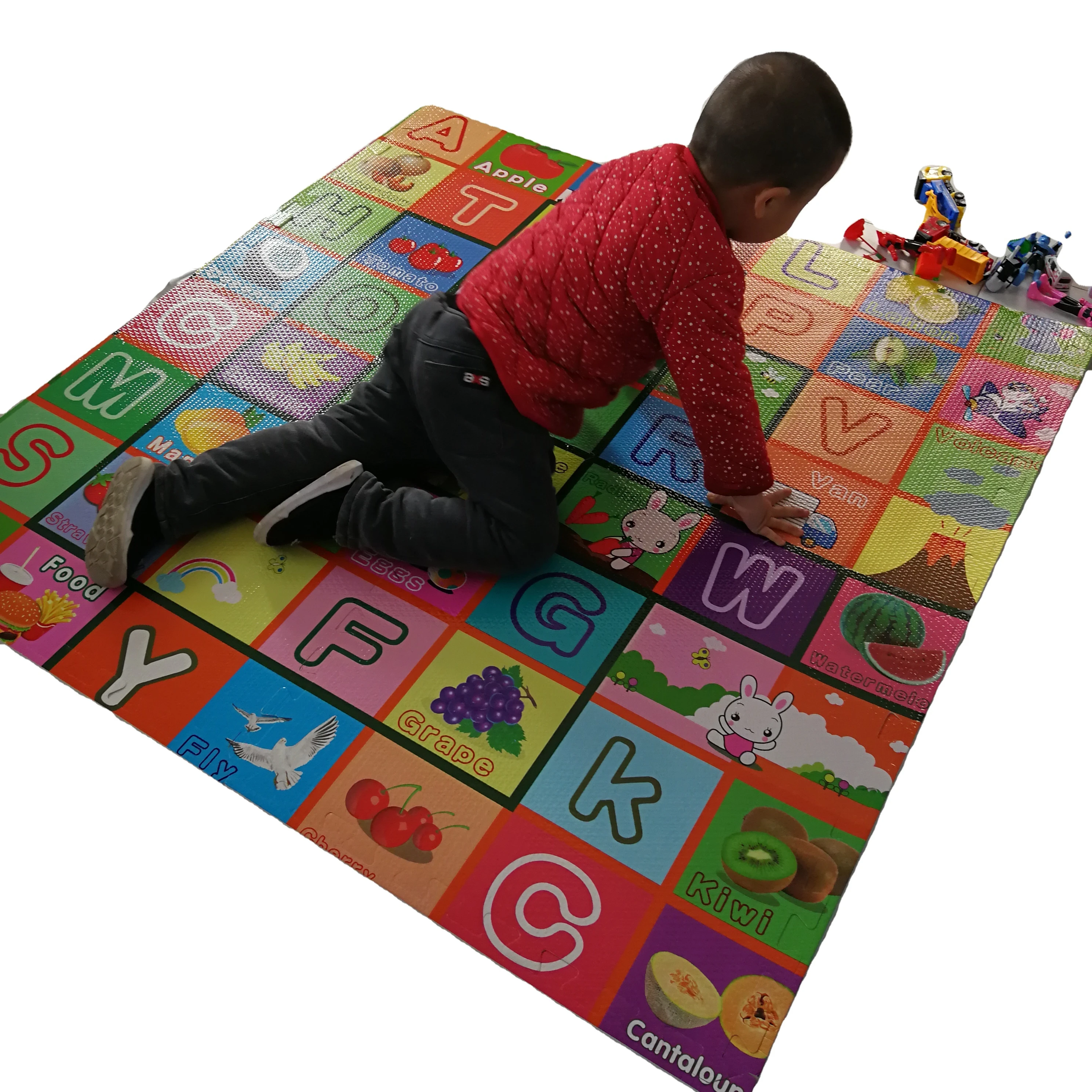 Foam Puzzle Mat Interlocking Crawling Antislip Floor Carpet Gym Mat