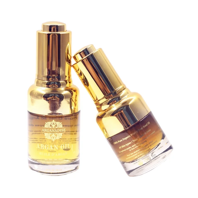 Fancy Gradient Black 20ml 30ml Pump Dropper Bottle Glass for Natural Essential Oil With Logo Gold Hot Stamp