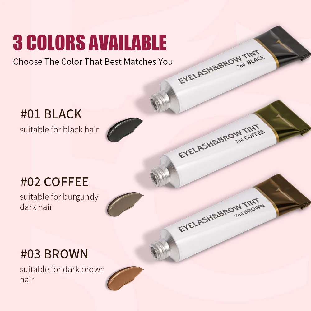 3 Colors 7ml Lash Tint Iconsign Brand Kit