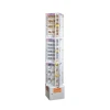Rotating Metal Acrylic Jewelry Display Cabinet