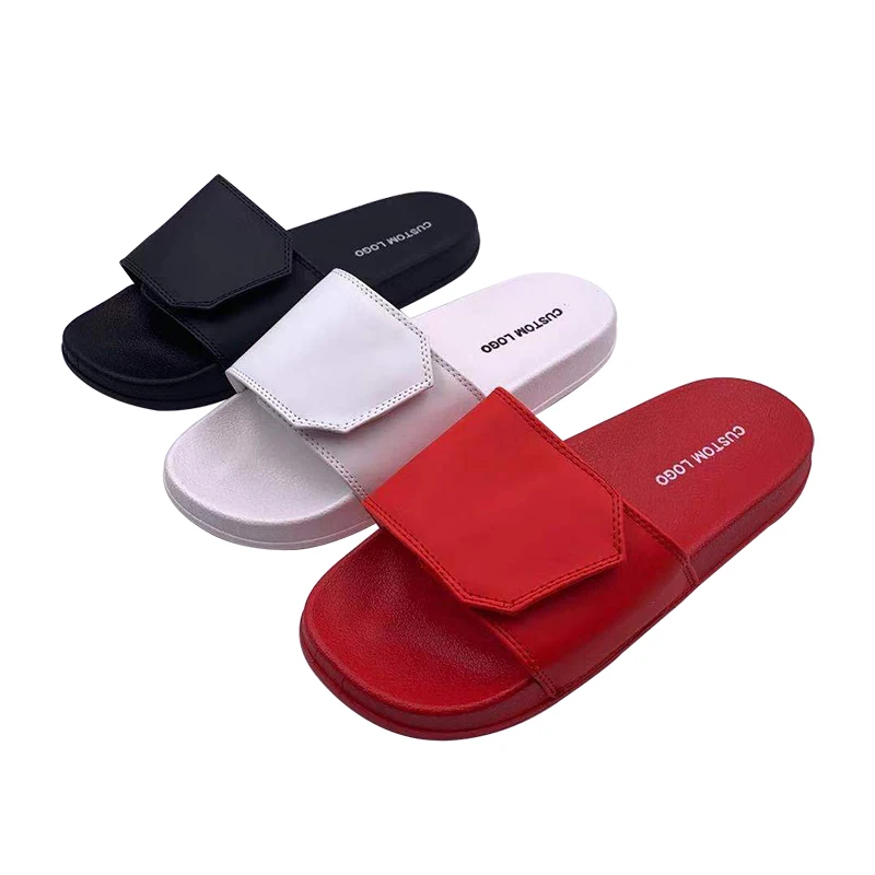 Goed doen Achtervoegsel Voorwaarden Fashion New Design Adjustable Hook Loop Custom Logo Summer Beach Slides  Slippers - Buy Custom Logo Slides Slipppers,Summer Slides,Slides Slippers  Product on Alibaba.com