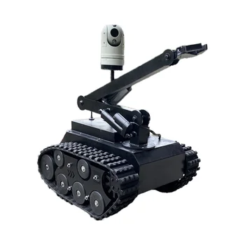Intelligent Remote Control Firefighting Robot Rubber Track Chassis Emergency Rescue Equipment Fire Construction Machinery Parts