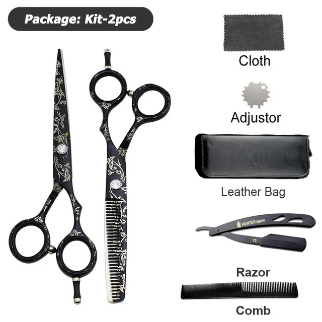 
Набор парикмахерских ножниц 6,0 дюйма, набор ножниц для стрижки волос, филировки, для парикмахерских салонов 