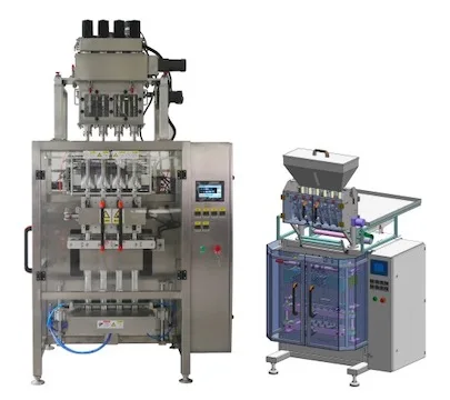6 Channel Liquid Stick Packing Machine CE Liquid Pouch Filling And Sealing Machine