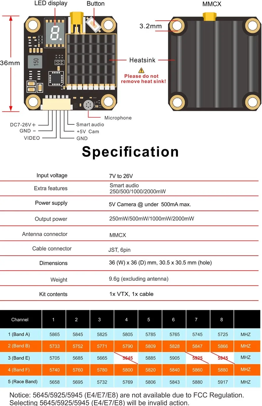 2W VTX FPV Accessories AKK Ultra Long Range Up to 10KM image Video Transmitter Analog Mapping FPV Drone Parts supplier