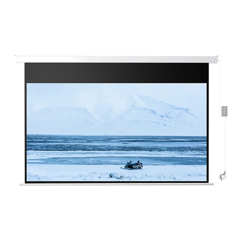 XG 92 дюймовые матовые белые моторизованные проекционные экраны с дистанционным управлением, 4k hd проектор для домашнего кинотеатра