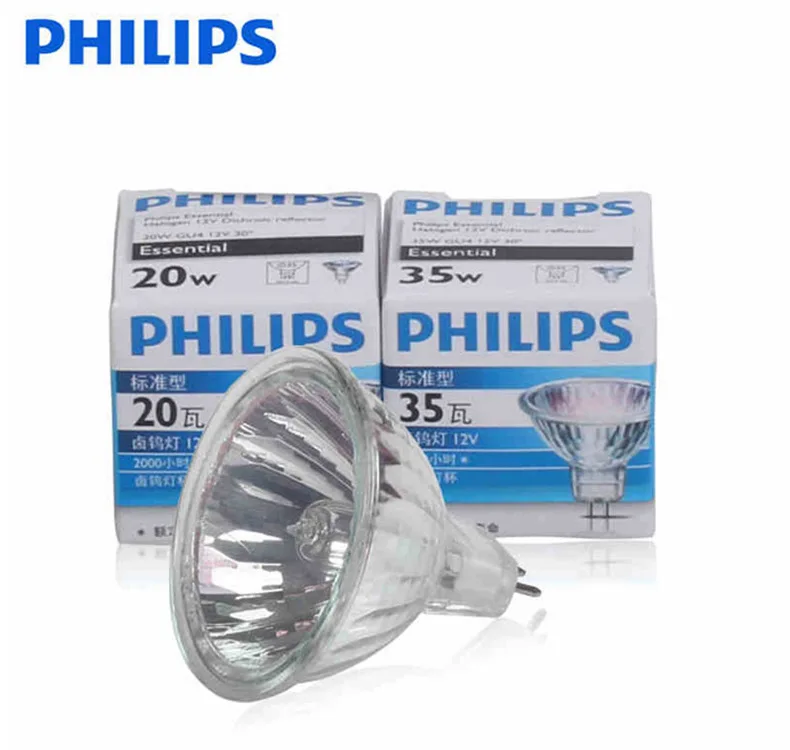 Philipsled 12v Halogen Lamp Cup 20w 35w 35mm Warm White Gu4 Halogen Lamp Bulb With Lid - Buy Halogen Floor Lamps For Hall Lobby,Spot Light Bulb For Reflector Bulb on