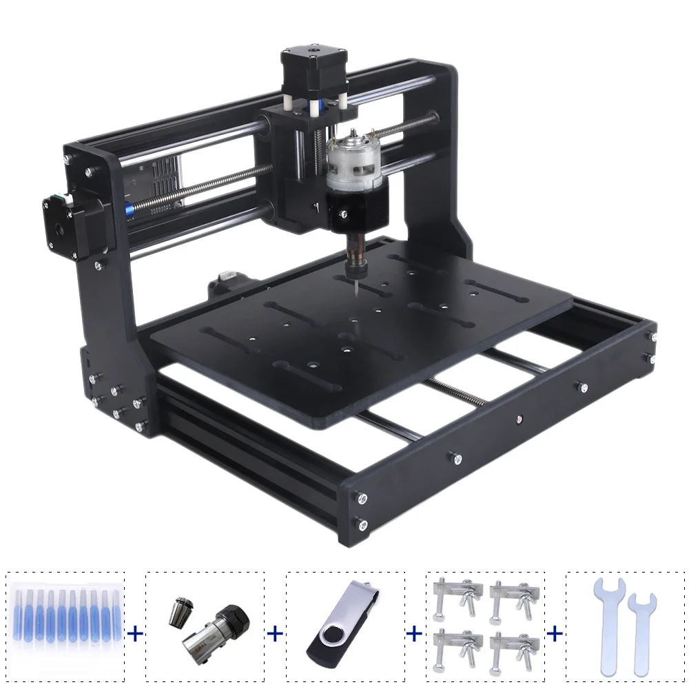 TEBAK CNC3020 Laser Engraving Machine - Desktop Milling and Cutting Integrated Machine - Wood and Plastic Processing