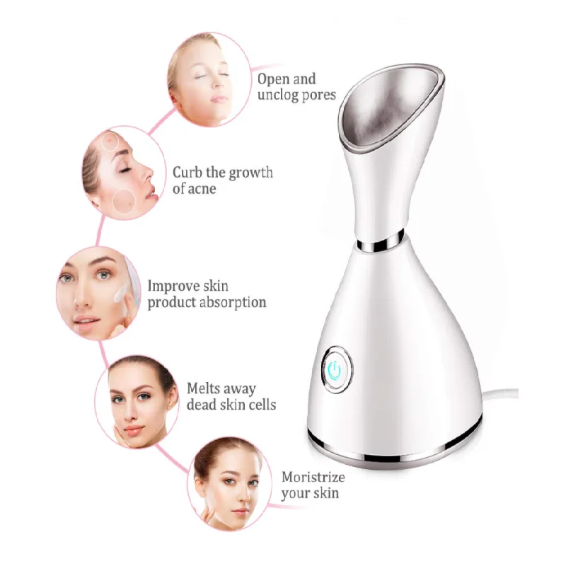 PSB private label portable humidifier veporizer hot face spa steamer nano ionic mist sprayer facial steamer kit