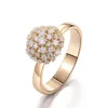 Bague en or 14 carats avec diamant naturel