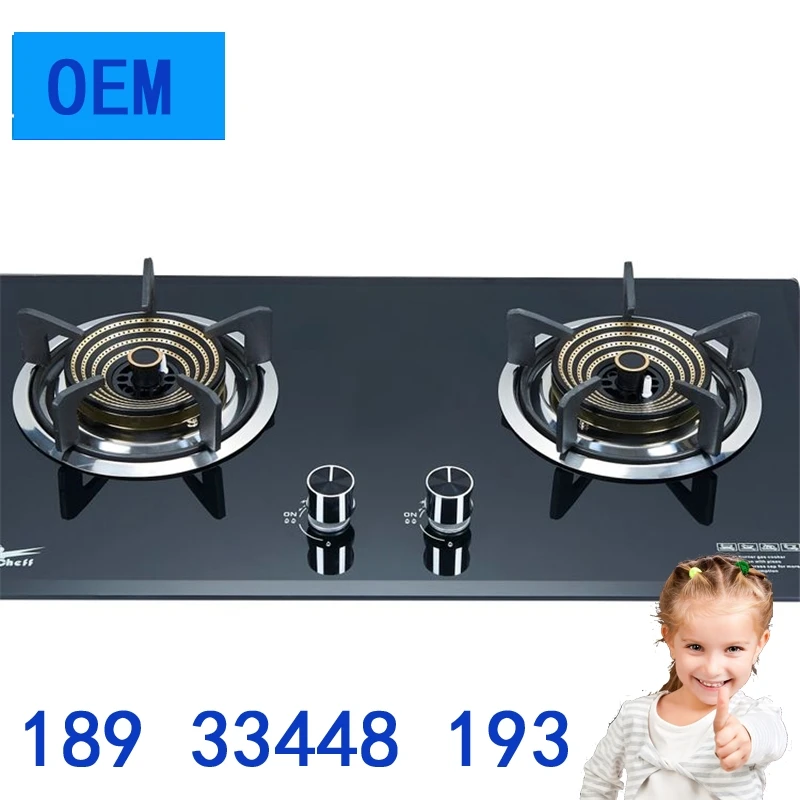Stainless Steel Table Top Gas Cooker Easy Clean Gas Hob Stove Household