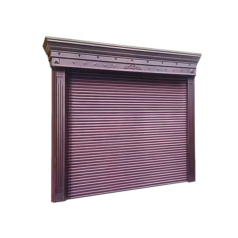 JST Modern Design Exterior Shop Facade Rolling Shutter Door Hot Sale Manual Motor Closed Storefront with Finished Surface