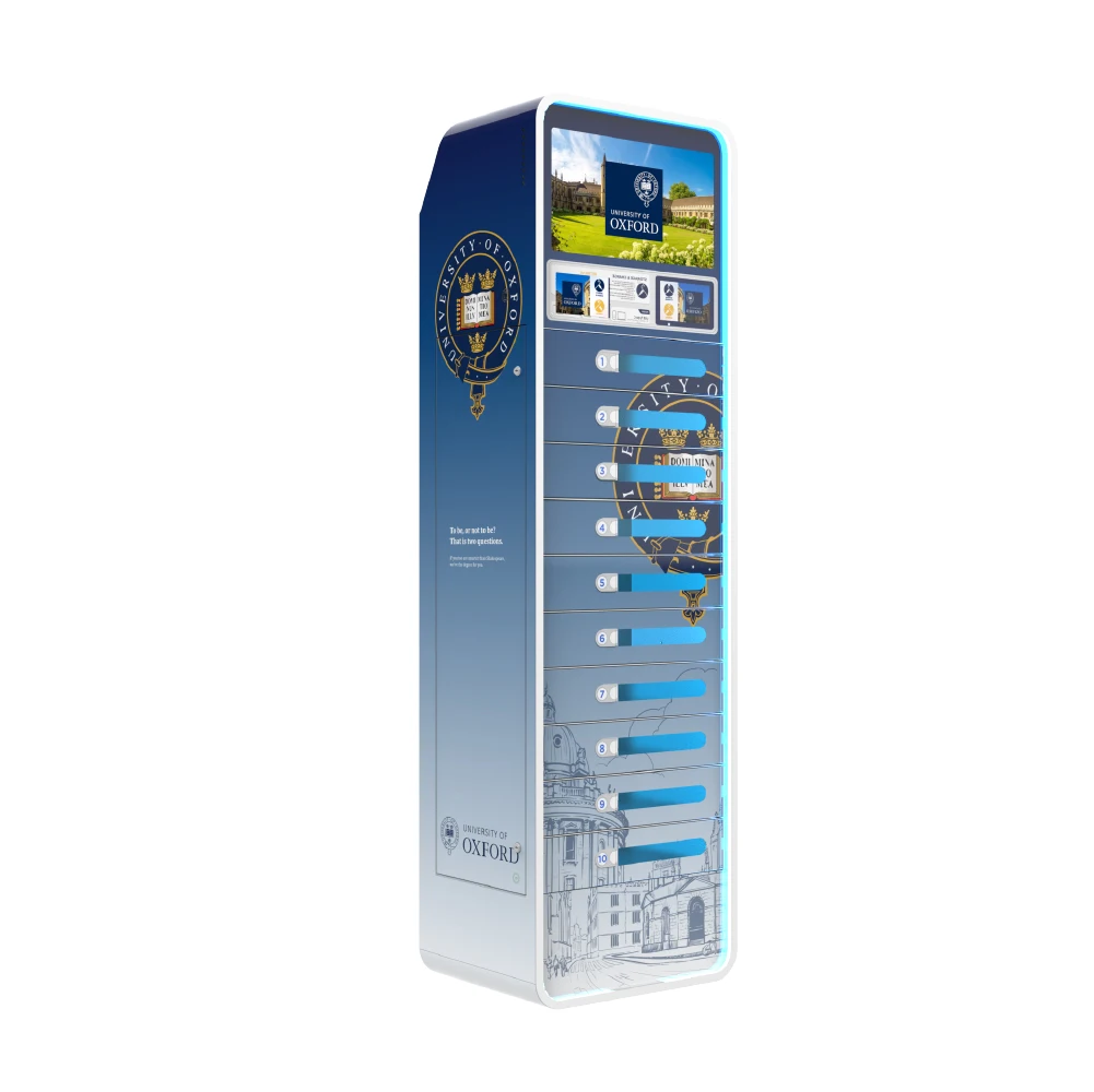 Y2 Power Modernized BEE 10Bay Charging Locker Perfect for Library Community College Easy to Use Fast Charging Station for School
