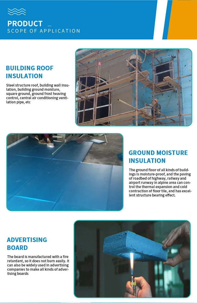 High Density Xps Foam Board Styrofoam Polystyrene Xps Insulation Boards
