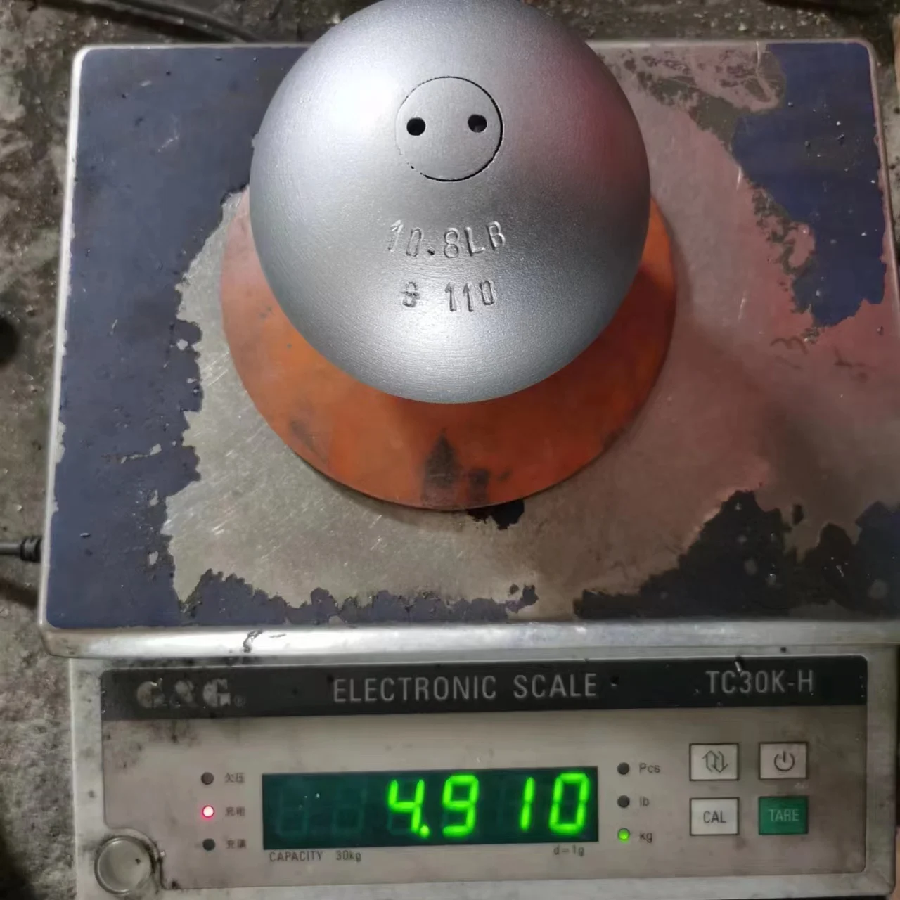 Track And Field Professional Throw Equipment Turned Iron Shot Put Ball