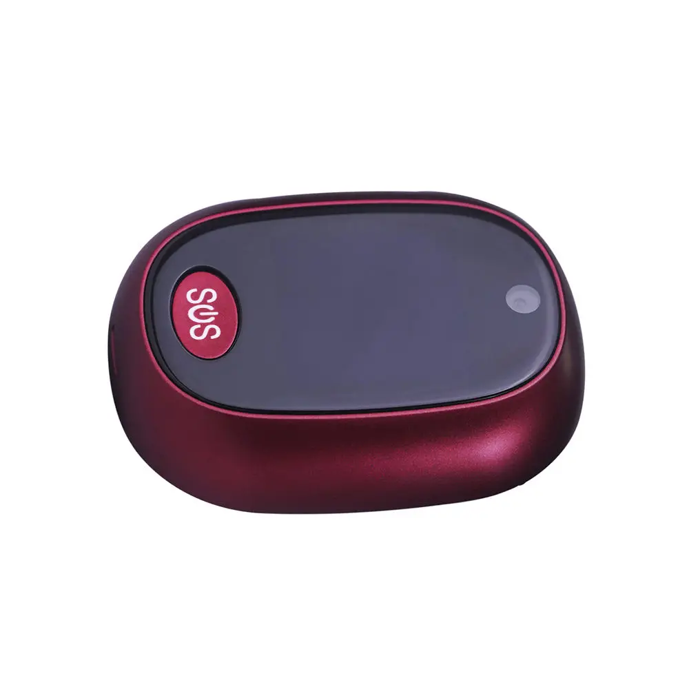 Sim Card GPS Tracking Device With Fall Detection SOS Alarm V45 Necklace Mini GPS Tracker Compatible with Smartphone App Tracking