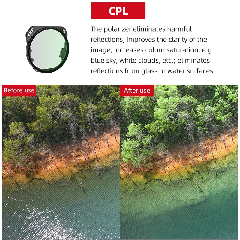 Дрон фильтр для DJI Mavic 3 Pro Набор фильтров объектива UV CPL NDPL с многослойным покрытием HD Оптическое стекло нейтральной плотности