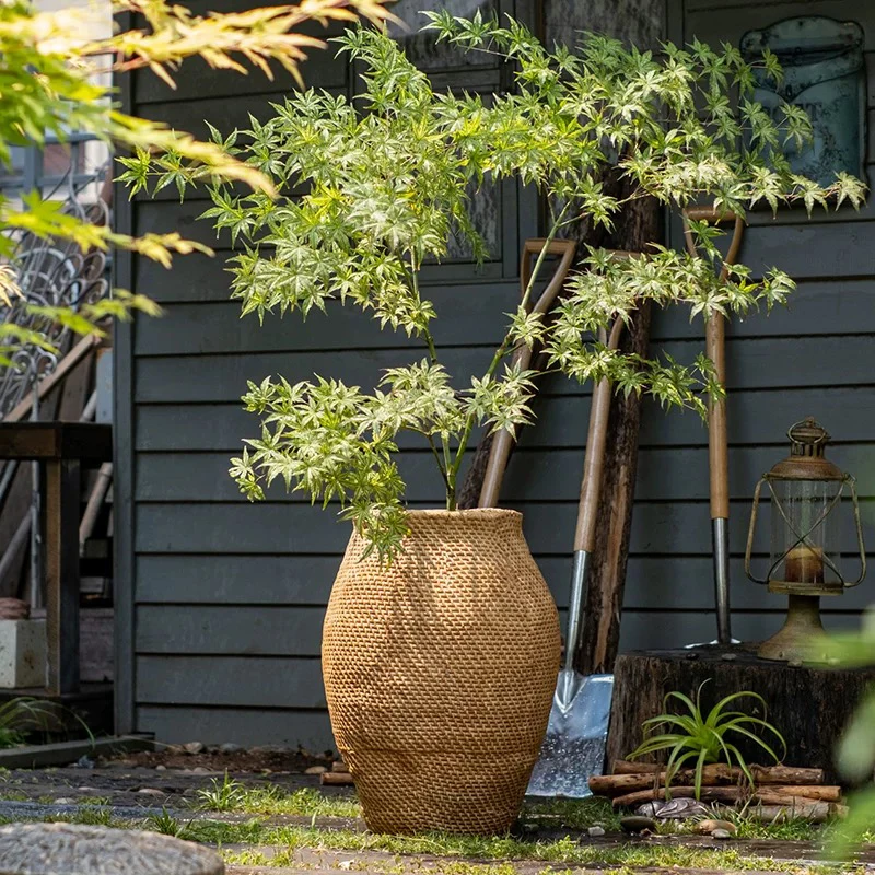 High quality garden large big planter rustic style indoor outdoor decoration cement pot for flower plant