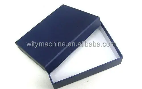 Rigid Box Making Machine with Corner Pasting + Surface Paper Gluing + Box Wrapping
