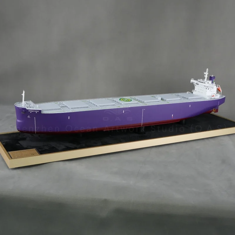 【LA】O.A.S Ship Model Factory Customizable 120cm AFFINITY Bulk Cargo Ship Model for Shipping Gift