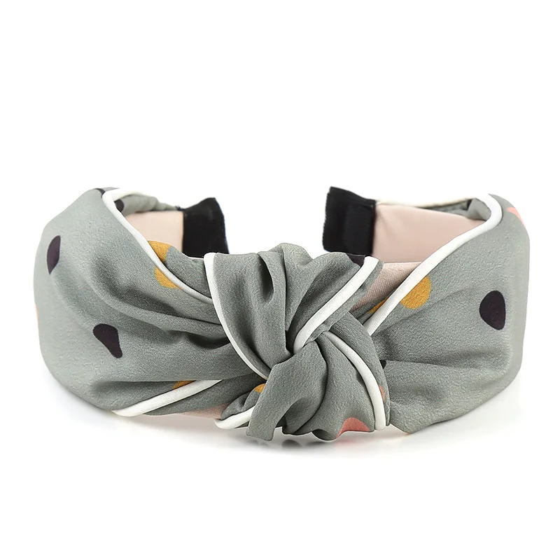 
 2020 Модная красочная тканевая повязка для волос с узлом  