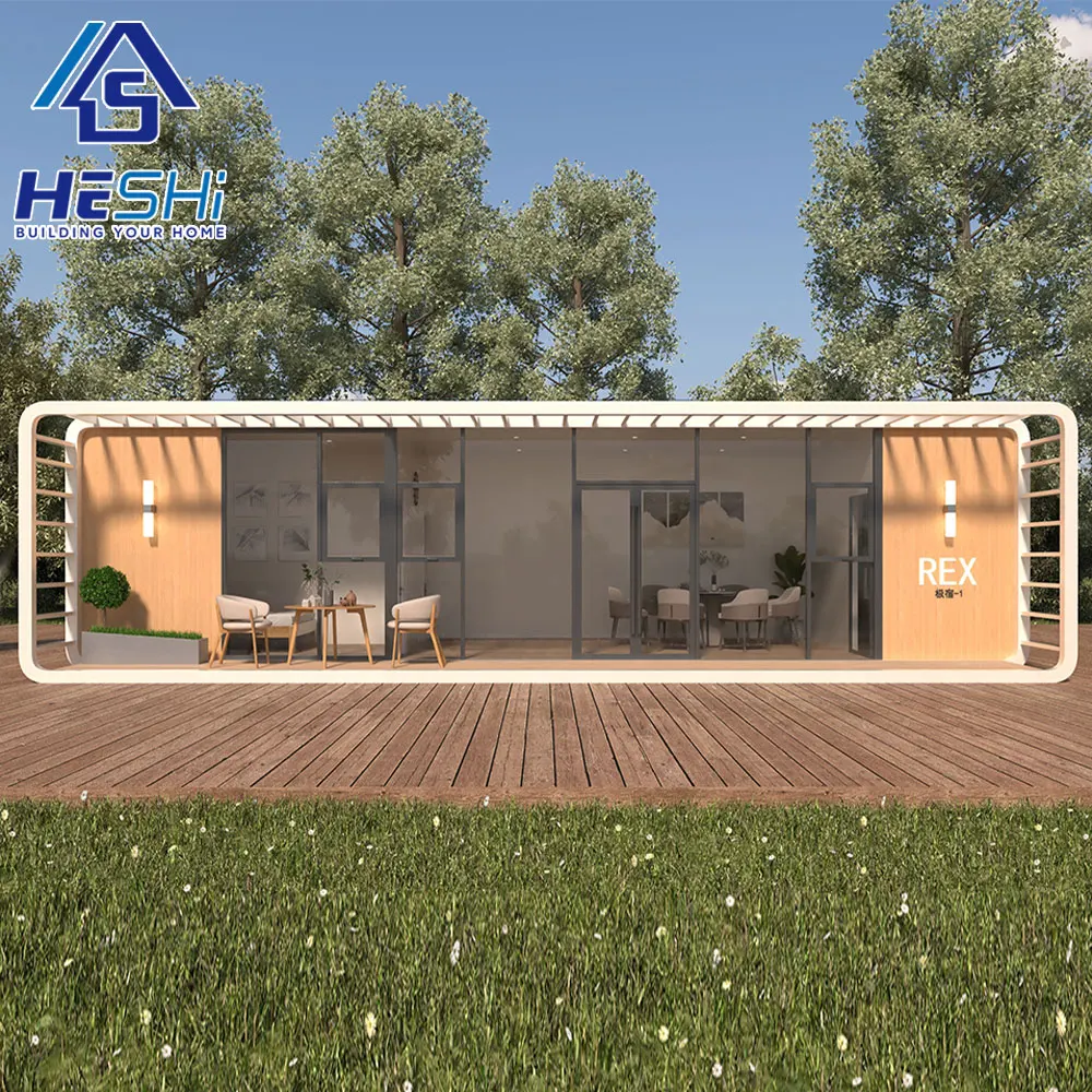 Cheap Prefab Popular Mini Apple Cabin House Quick Build Prefabricated Portable 20Ft 40Ft Office Pod Waterproof Container Home
