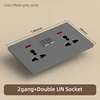 2Gang+Double UN Socket