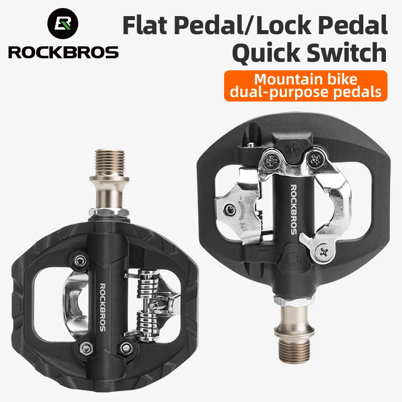 ROCKBROS Self Locking Pedals Mtb Bike Aluminum Alloy Bicycle Pedal
