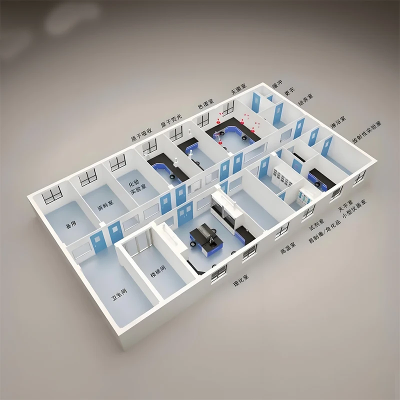 HUAAO Modular Cleanroom Pharmaceutical Laboratory Water Electric System Provider ISO CE Minimalist Hospital Workshop