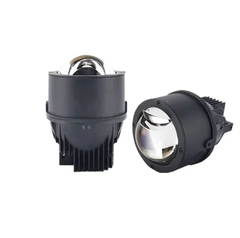 ANCY New Q8 Pro Tricolor Laser projector fog lamp 55W 3000K/4300K/5500K Triple Beams Waterproof Bi-Led Fog Light Led Projector