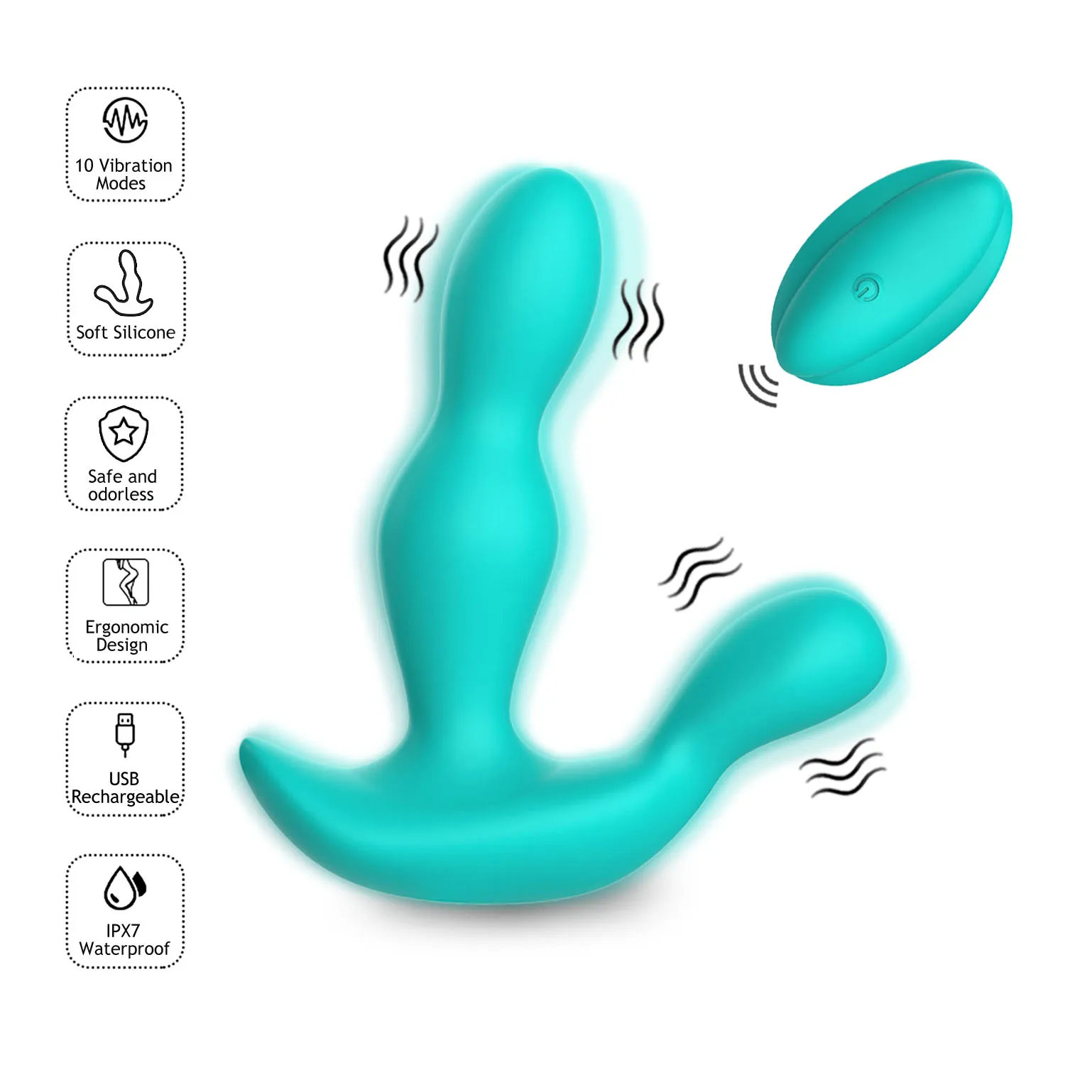 Dilator Electric Thrusting Vibradores-Gay Plug Anal Couleur Blanc Sex Anal  Toys Vibrador Anal Par Hombr for for Male and Women