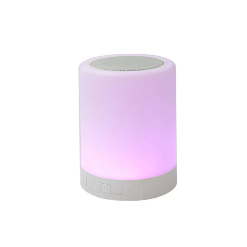 Colorful LED Light Touch Speaker Smart Portable Wireless Bt Speaker 7 Adjustable Different Color Night Light