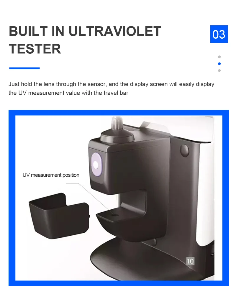 JD-2600A China digital Auto lens meter focimeter lensmeter with uv blue light measure Lensometro