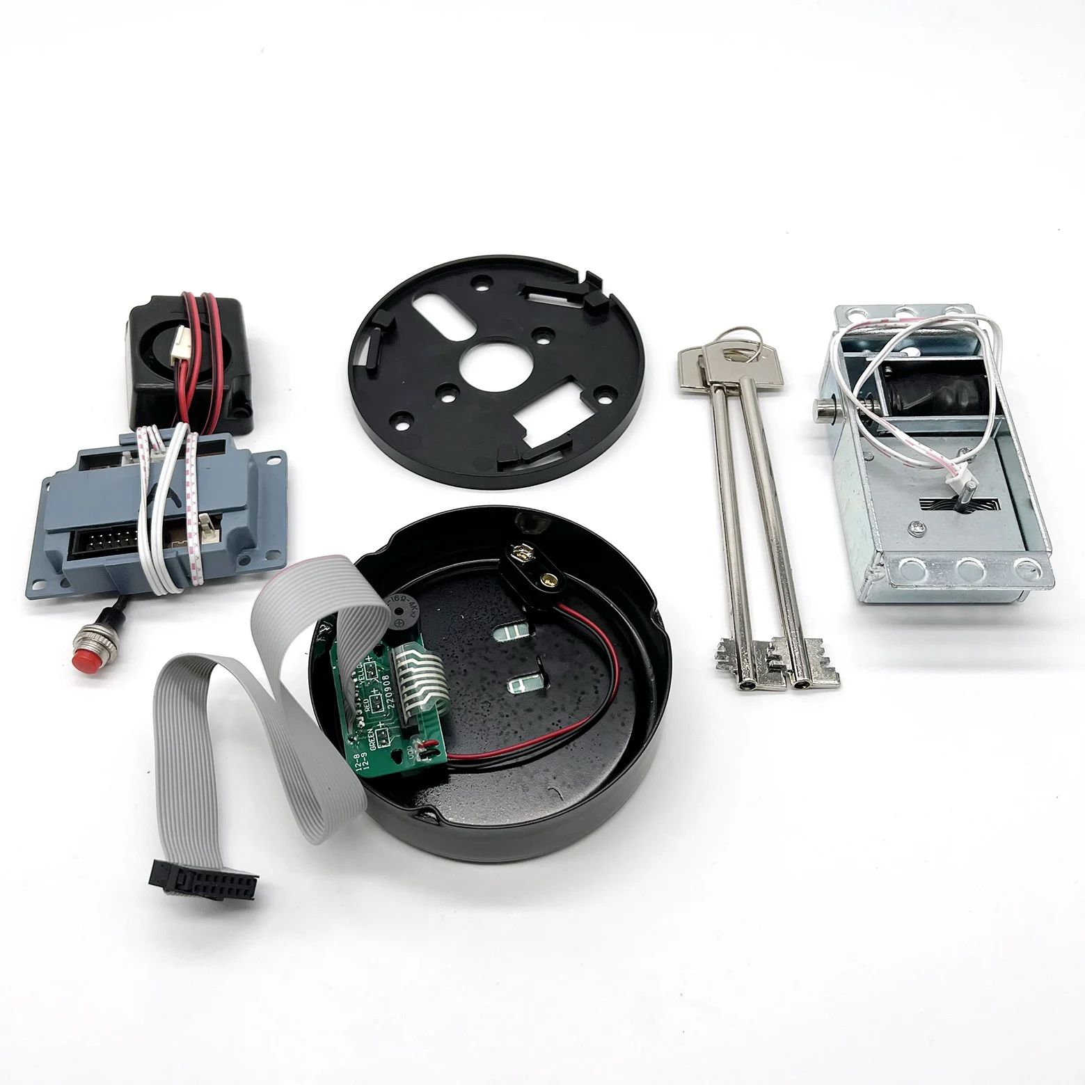 YOSEC  Digital Electronic Keypad Lock for Safes with Solenoid Lock & 2 Override Keys