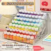 7-tier display rack with 63 bottles