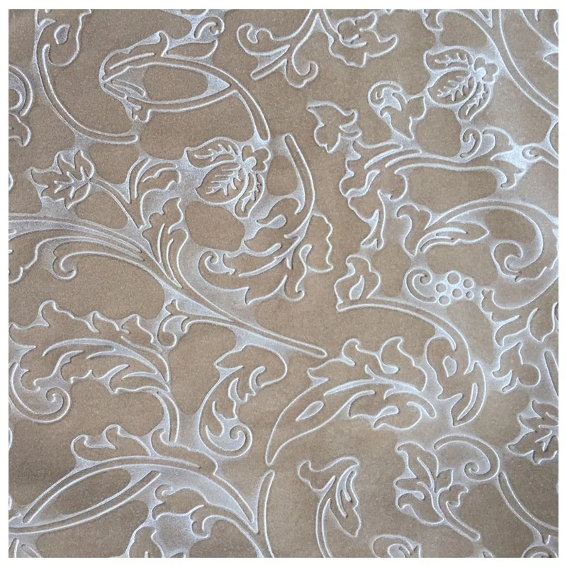 Custom Luxury 3d Embossed Home Decor Italy Curtain Antique Sofa Velveteen  White Upholstery Velvet Fabric for Sofa Cover