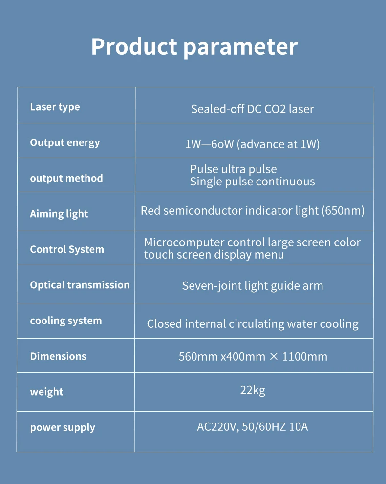 Portable Co2 Laser Fractional Scar Removal Beauty Machine Medical ...